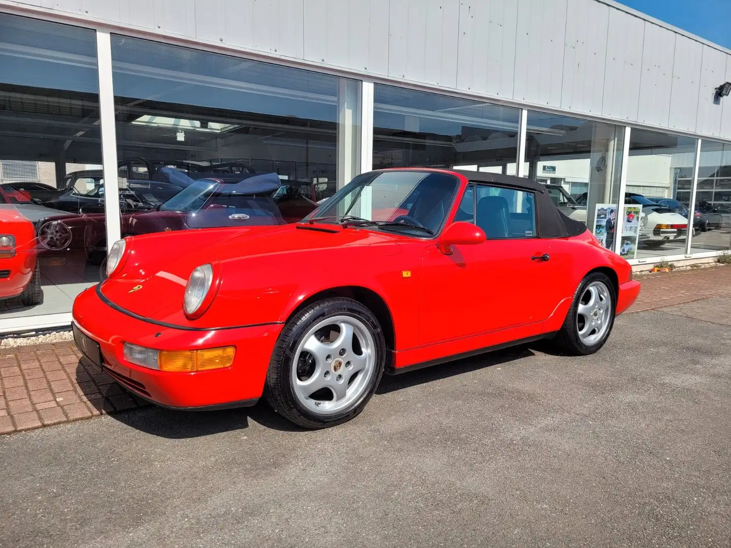 Porsche 964 Cabrio/2. Hand/Deutsch/Schalter+Sammlerzust. Rot - 1