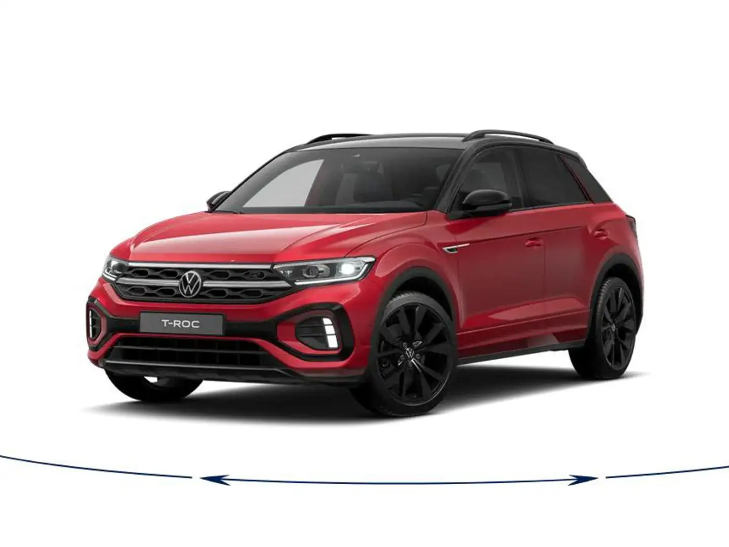Volkswagen T-Roc 1.5 TSI OPF DSG R-Line Black Style AHK Rot - 1