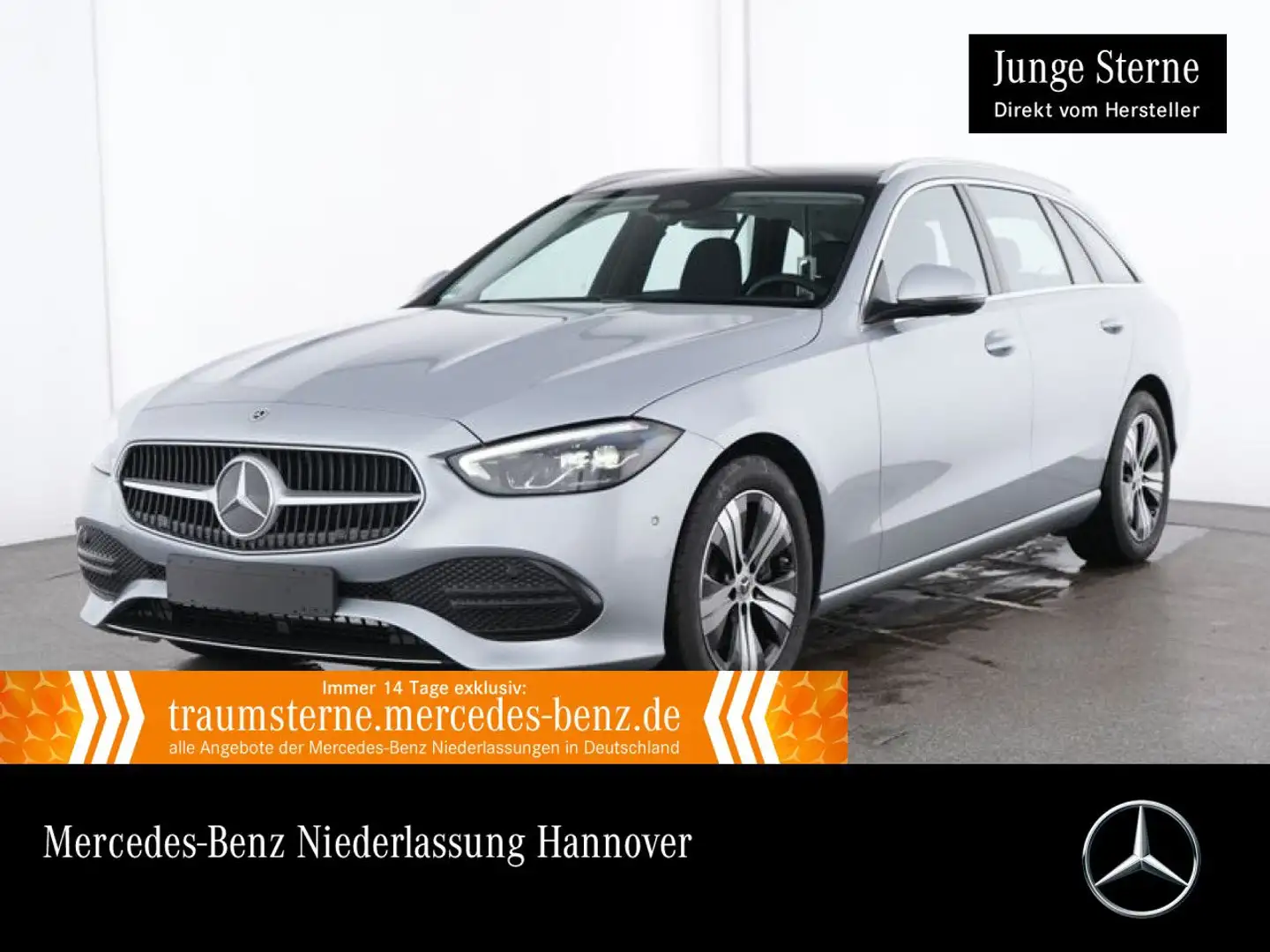 Mercedes-Benz C 200 T AVANTG+PANO+AHK+LED+KAMERA+KEYLESS+9G Silber - 1