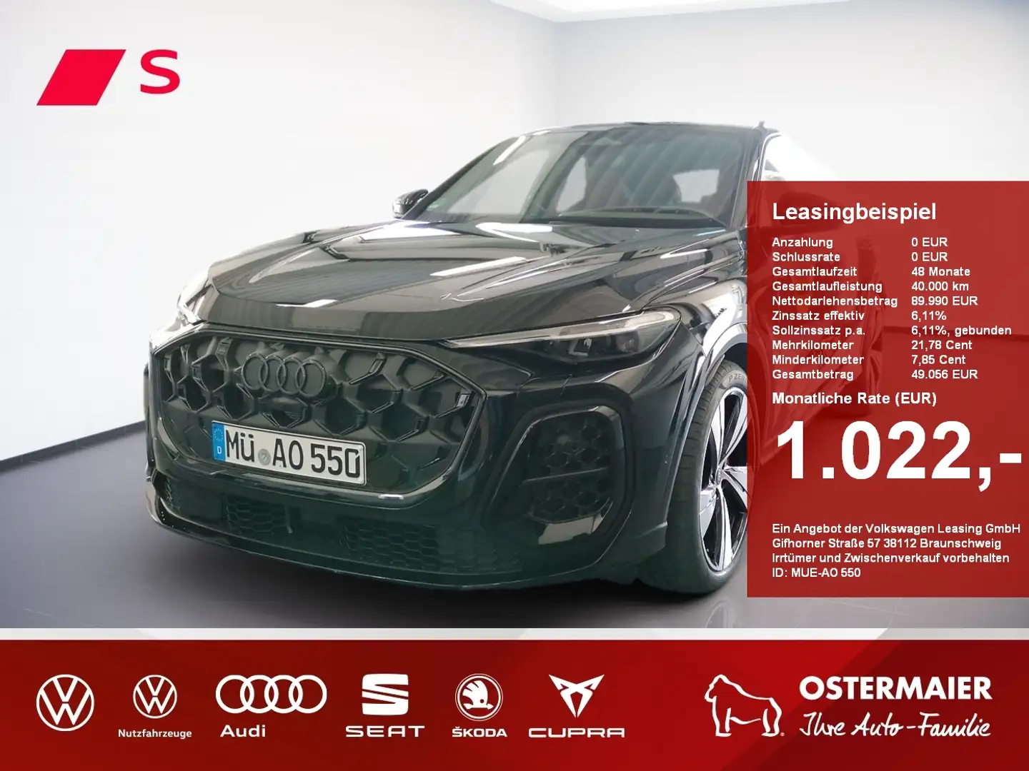 Audi SQ5 Sportback edition one TFSI 367PS S tronic quattro Černá - 1