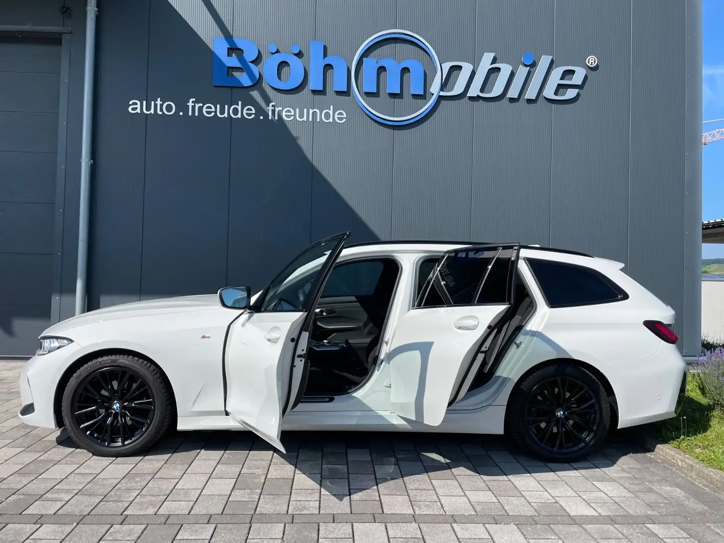 BMW 320 xd Touring/M-Sport/AHK/Pano/HUD/360°/18 Zoll Blanc - 2