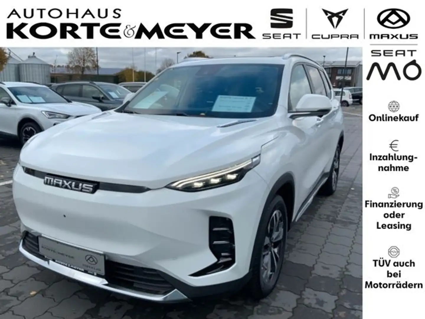 Maxus Grand SUV 70kWh +Tempomat+PanoDach+ Blanco - 1