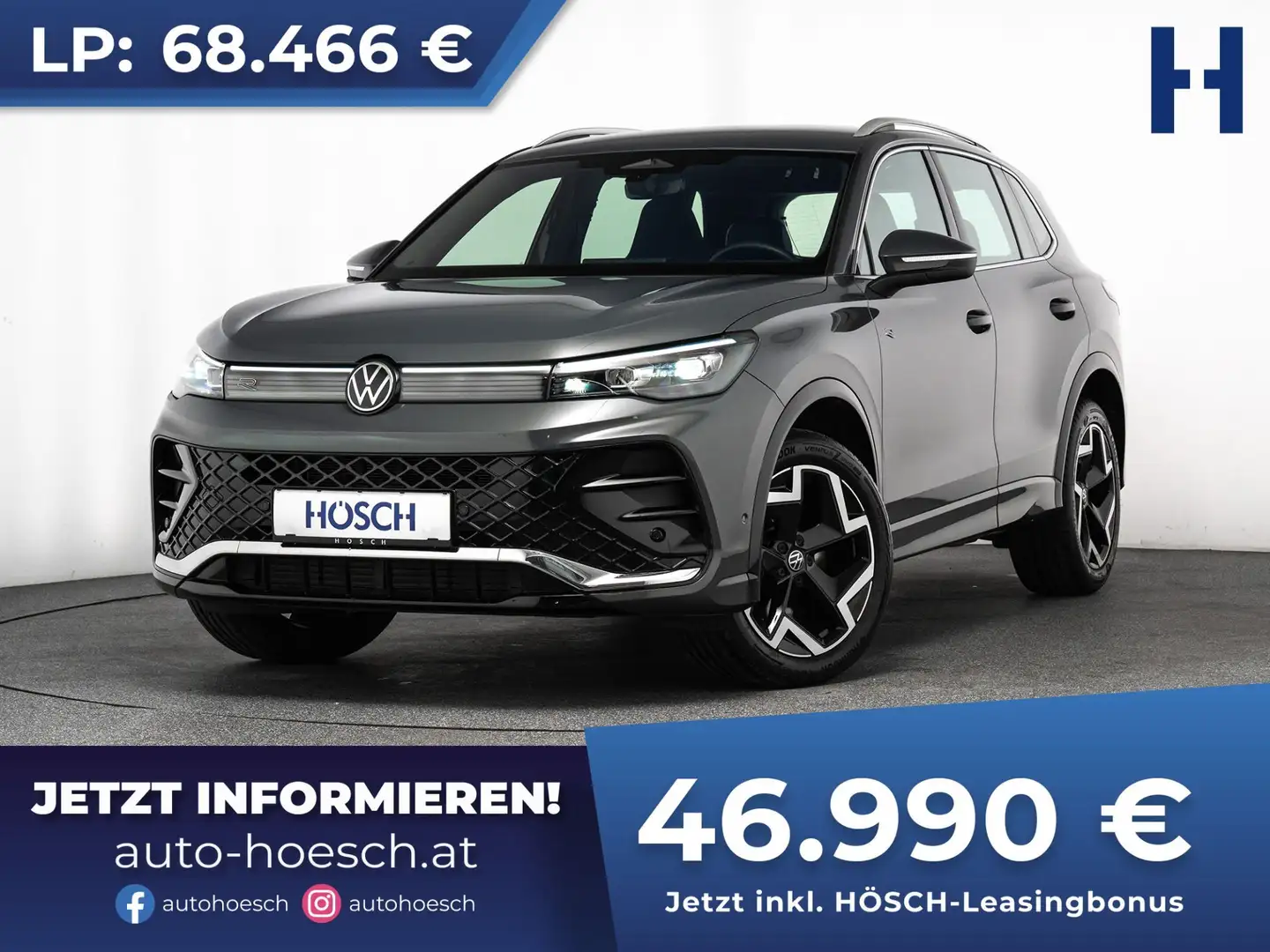 Volkswagen Tiguan R-Line TDI 4M STANDHZG AHK WINTER +++ Grau - 1
