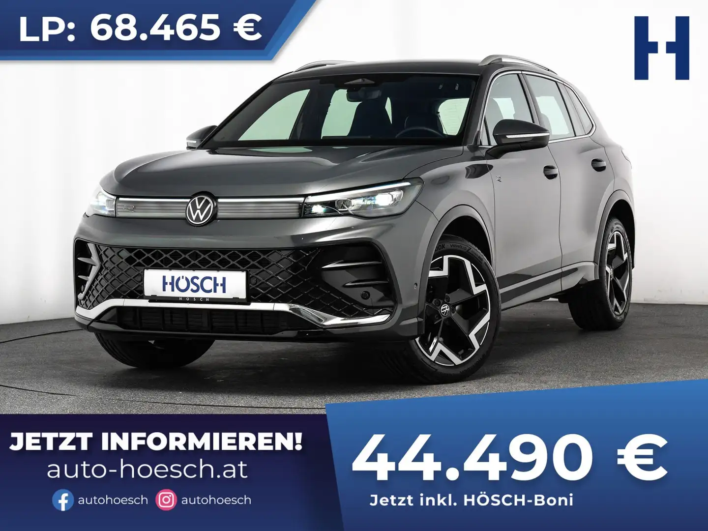 Volkswagen Tiguan R-Line TDI 4M STANDHZG AHK WINTER +++ Grau - 1