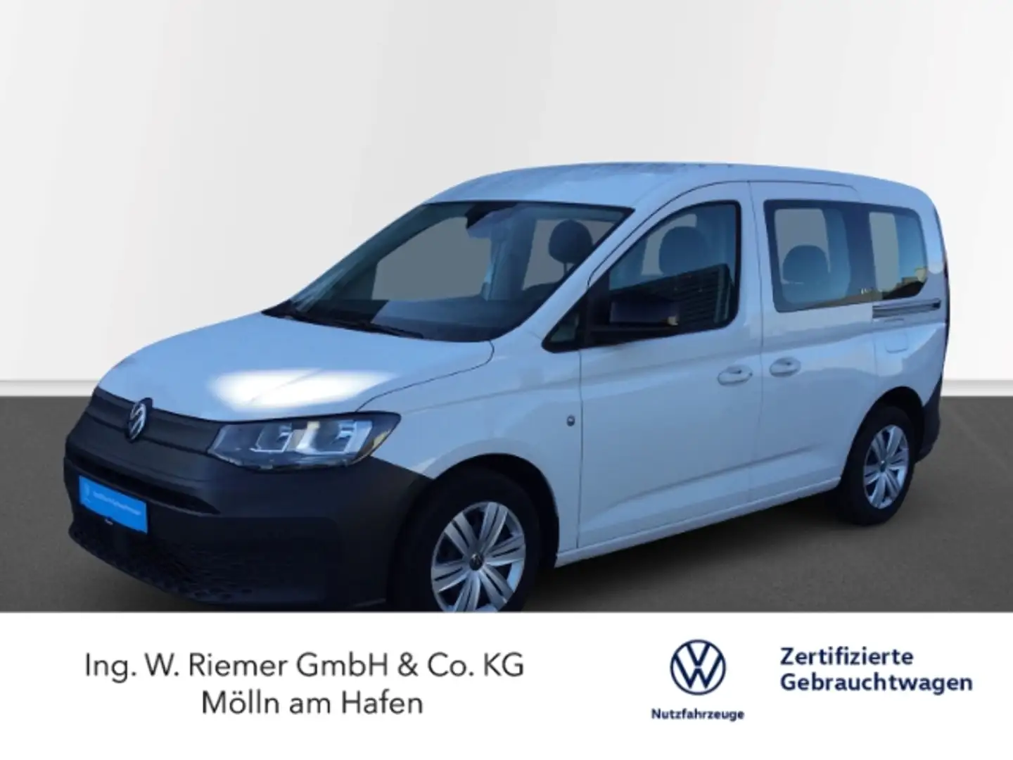 Volkswagen Caddy 2,0 TDi Ledersitze PDC SHZ Gummibodenbelag Weiß - 1