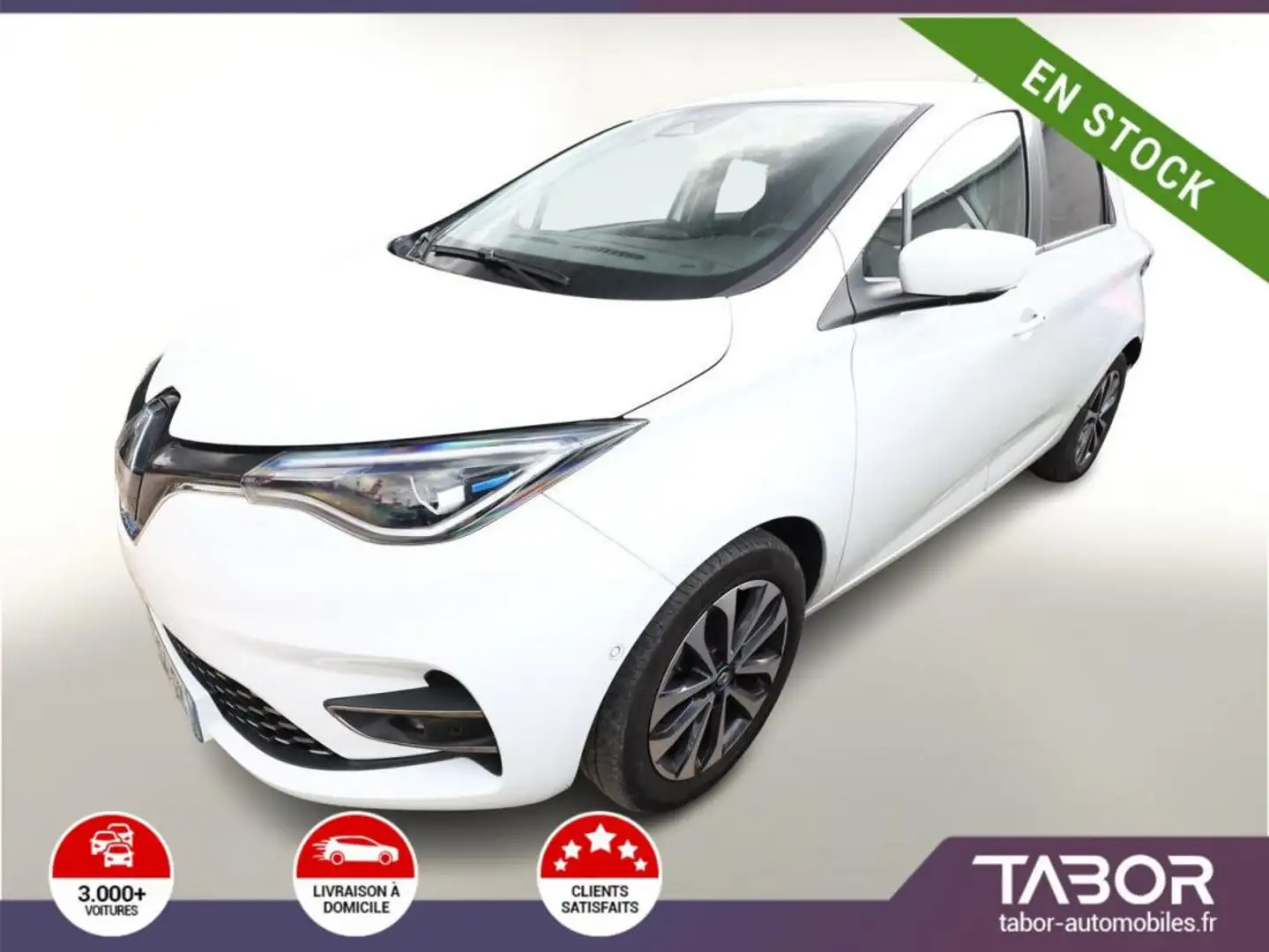 Renault ZOE ZE50 R110 Intens Miet-Bat. LED GPS Blanc - 1