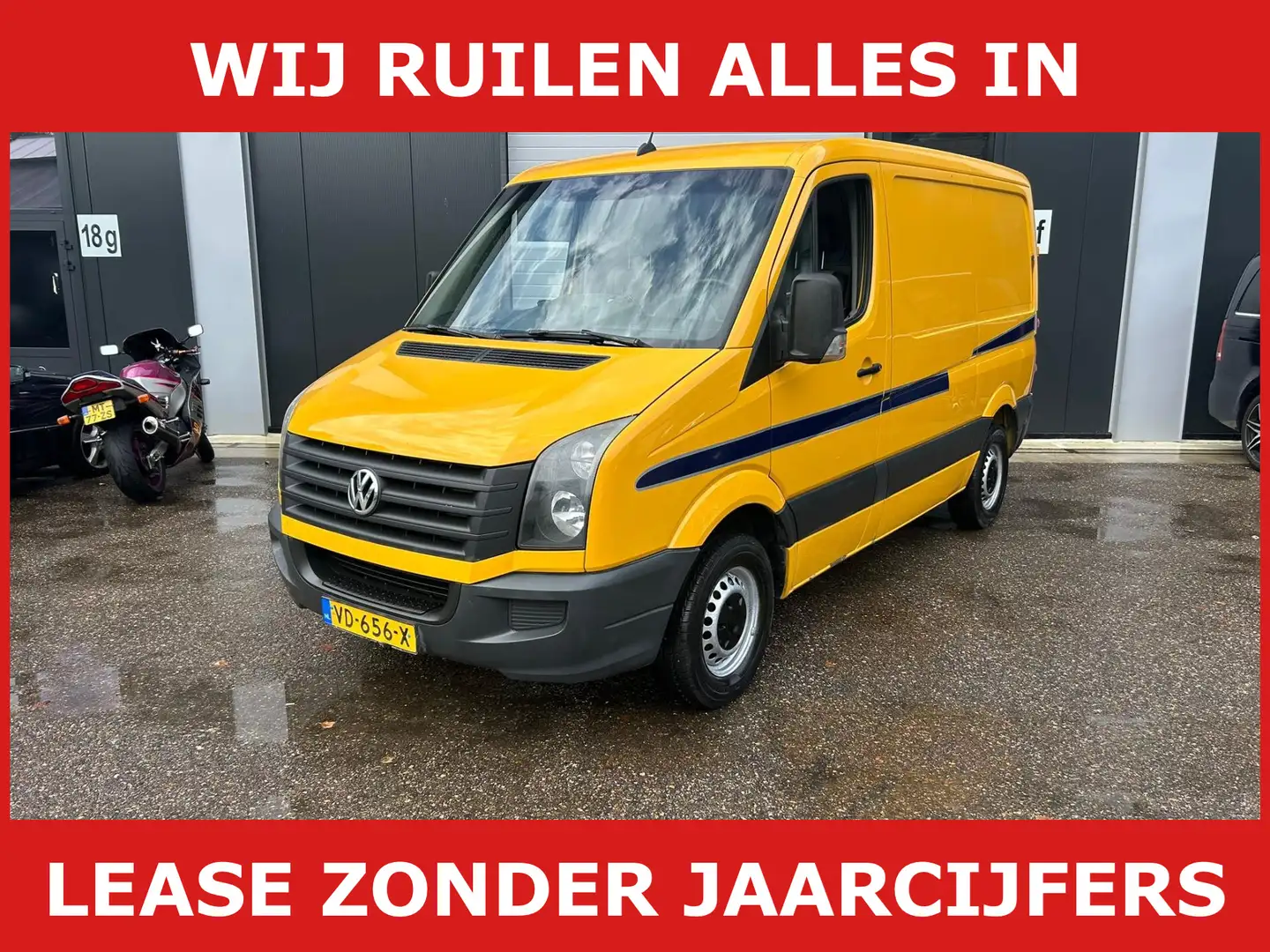 Volkswagen Crafter TDI airco 3 pers 100 kw Gelb - 1