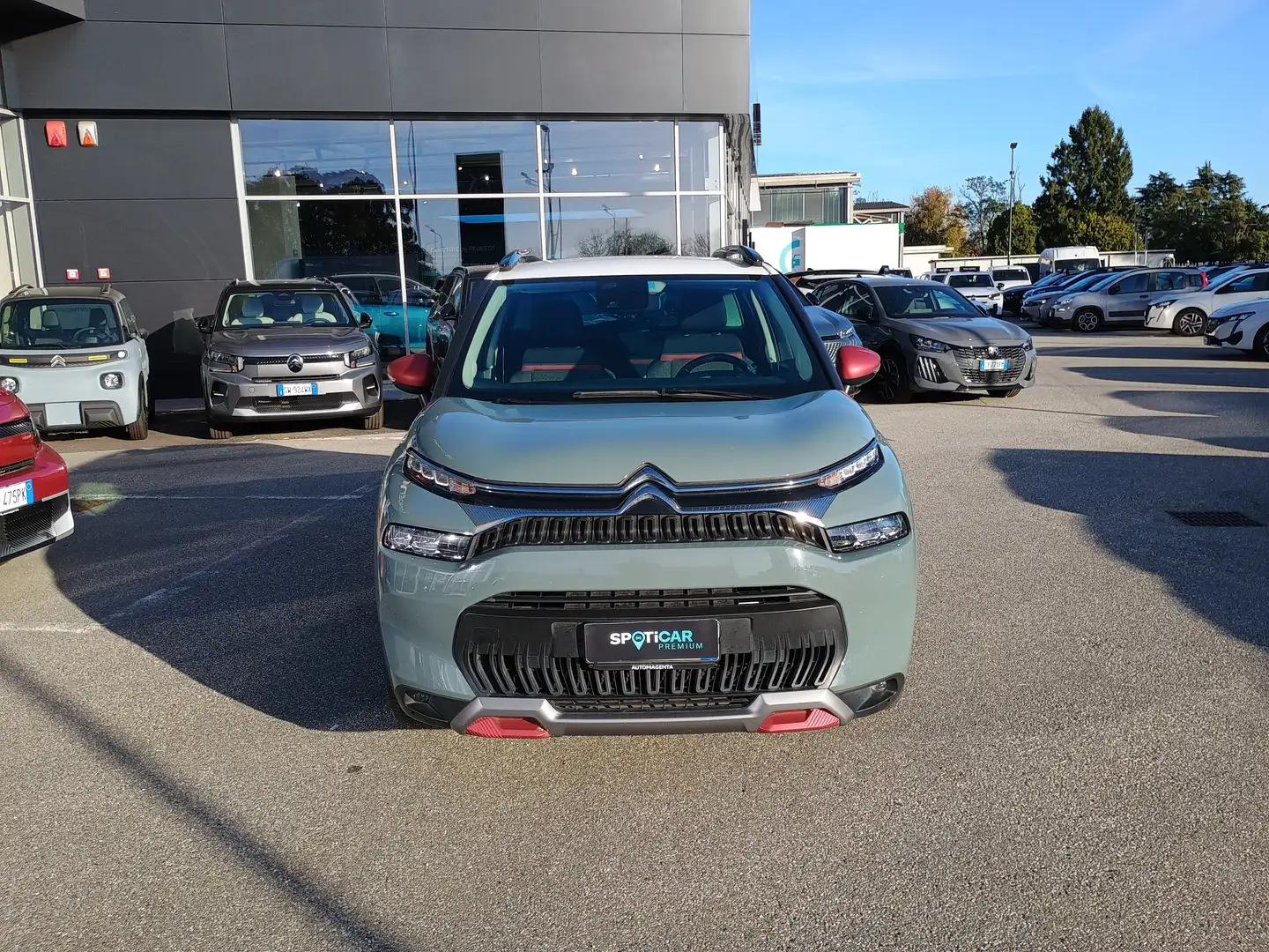 Citroen C3 Aircross 1.2 PureTech 110cv C-SERIES USATO GARANTITO Grün - 2