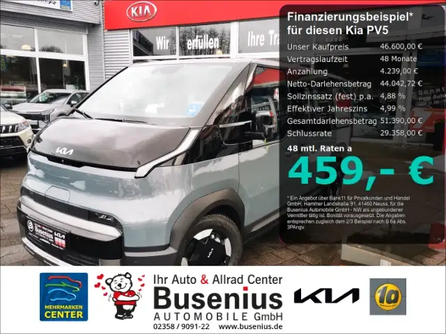 Kia PV5 Passenger 71.2 Passenger Elite +WP+16 Zoll+Com+LED