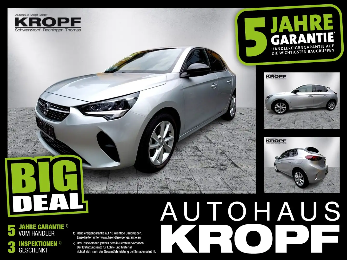 Opel Corsa F 1.2 Turbo Elegance Navi+Winterp.+ab2,99% Grau - 1