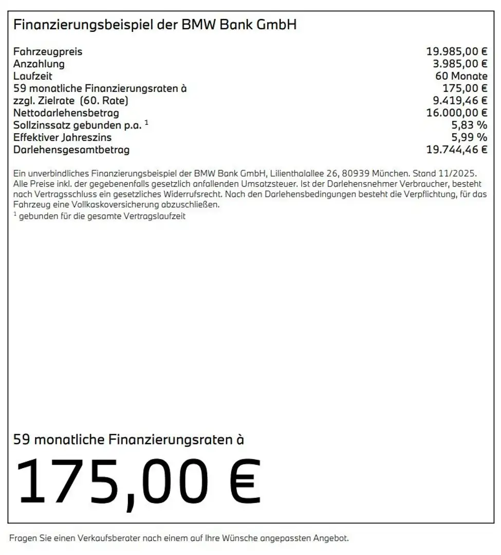 BMW 118 dA Edition M Sport Shadow - Nav KoFoZ App AHK Blau - 2