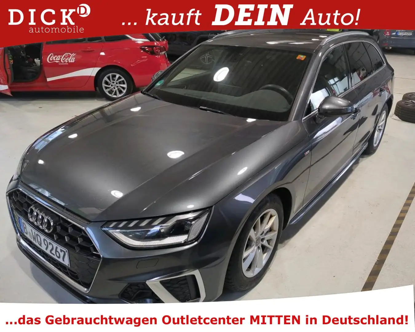 Audi A4 Avant 40TFSI S-Line STHZ/MATRIX/AHK/ACC/VIRTU Gris - 1