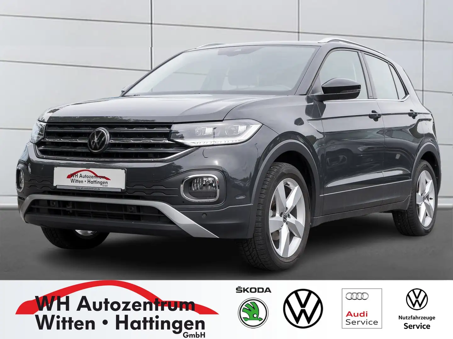 Volkswagen T-Cross 1.0 TSI DSG Style LED CLIMATRONIC GJ-REIFEN PDC... Grau - 1