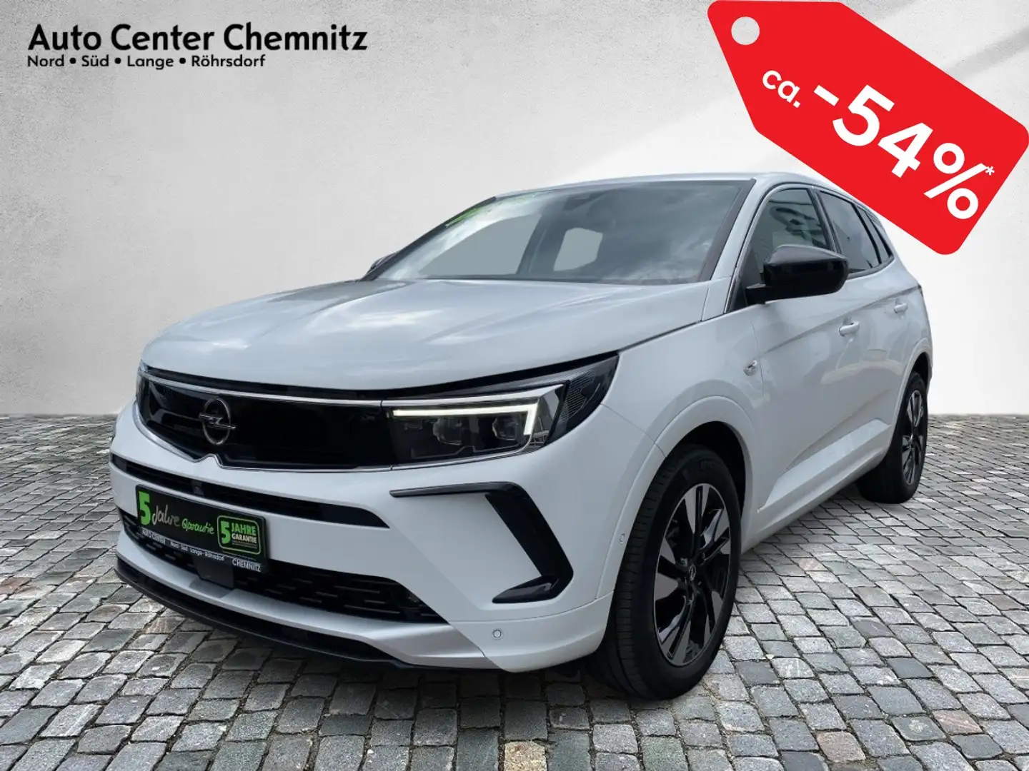 Opel Grandland 1.5D AT8 Elegance Matrix/Navi/Alcantara Bianco - 2