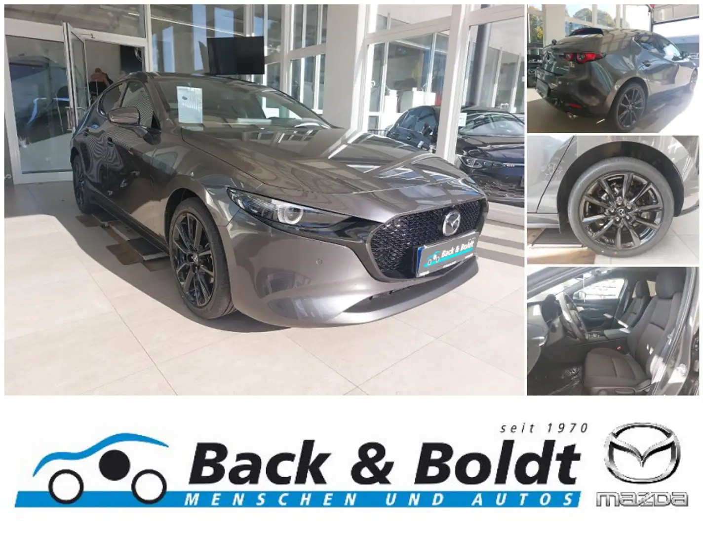 Mazda 3 Exclusive-Line 2.0i X MATRIX+BOSE+KEYLESS+KAMERA+H Grau - 1