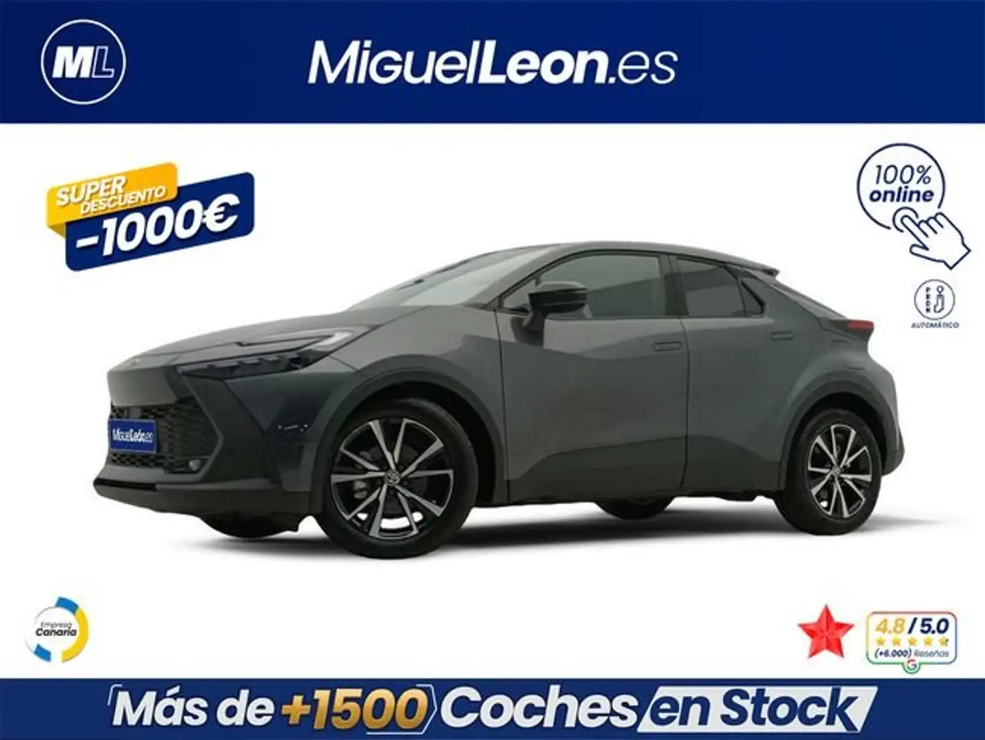 Toyota C-HR 1.8 Advance Hybrid 140 Gris - 1