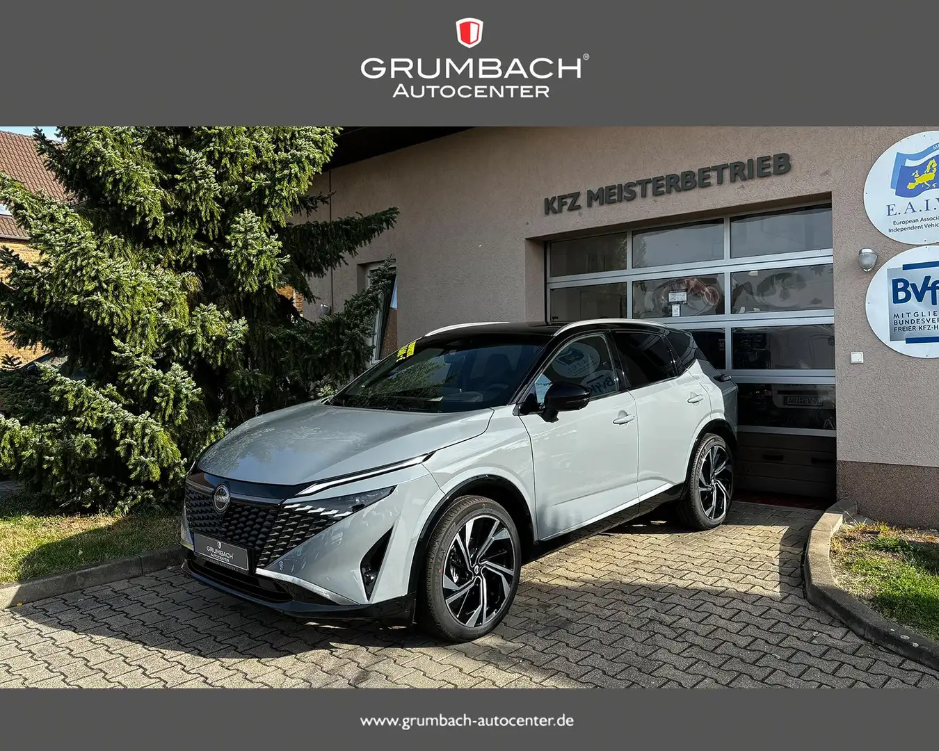 Nissan Qashqai TEKNA+ 1.3 DIG-T MHEV 116kw Xtronic 20Zoll Sitz... Grijs - 1