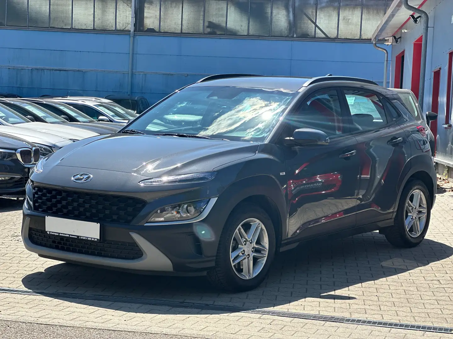 Hyundai KONA 1.0 T-GDI*Kamera*Klimaauto*Alarm*Sitz+Lenkradheizg Grau - 1