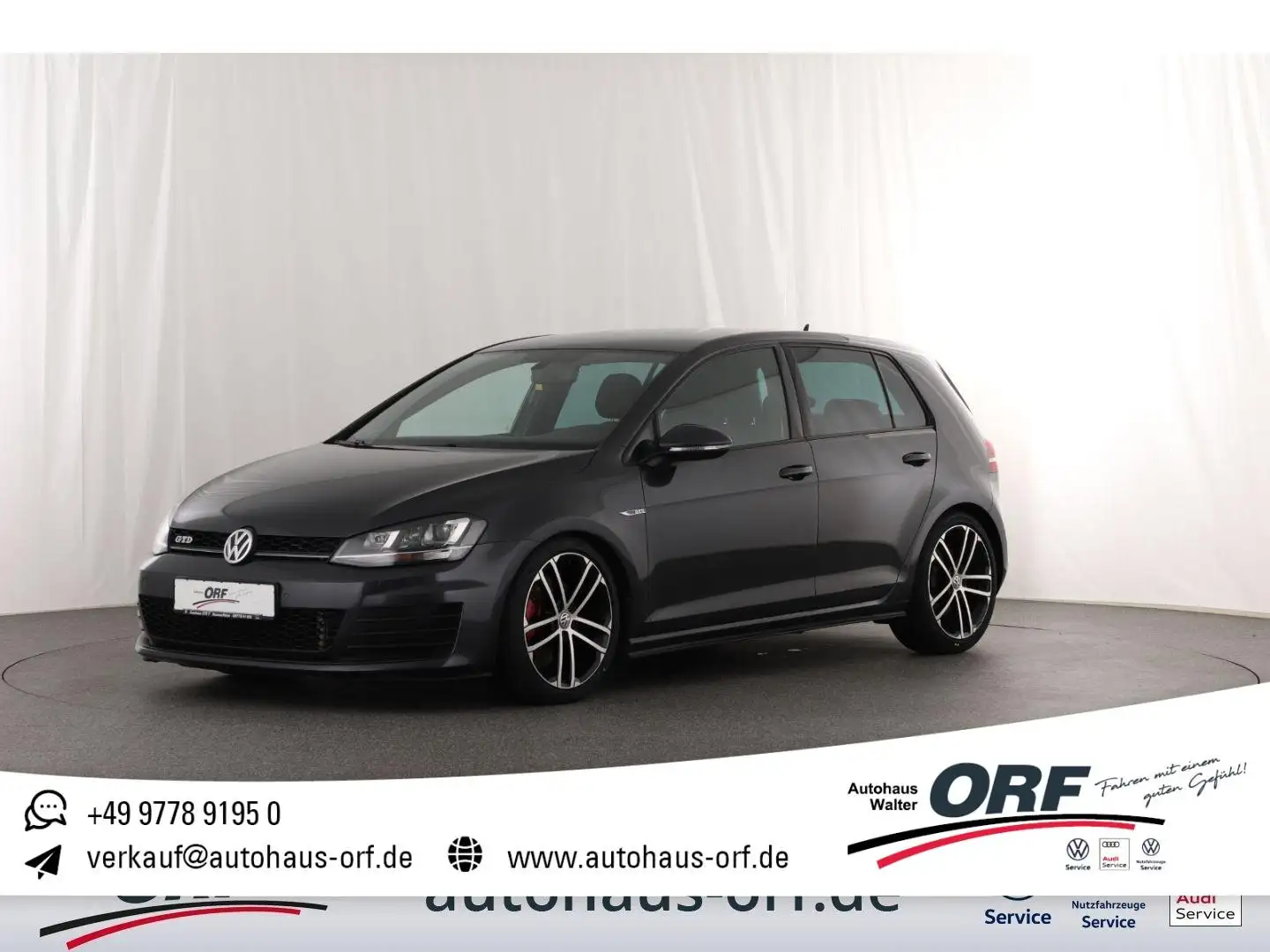 Volkswagen Golf VII 2.0 TDI GTD BI-XENON NAVI SPORTSITZE+FA Grau - 1