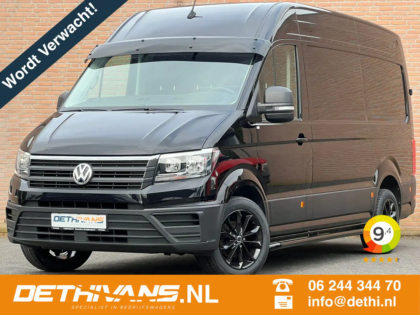 Volkswagen Crafter 2.0TDI L3H3 Black Edition / Cruisecontrol / Euro6 Schwarz - 1
