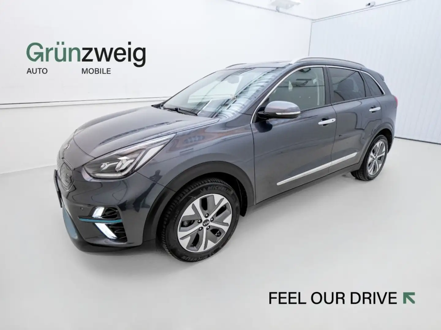 Kia e-Niro /PLATIN/UVO/E-MOTOR/LR/64,0KWH/AT/ Сірий - 1