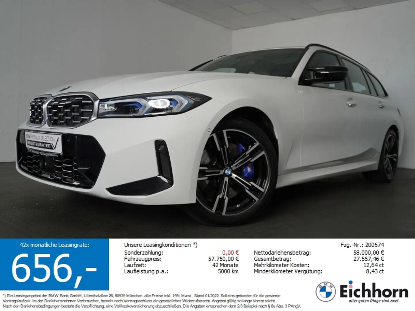 BMW 340 Mi xDrive Tour M Paket LEDER.PGSD.INNOPAKET Blanc - 1