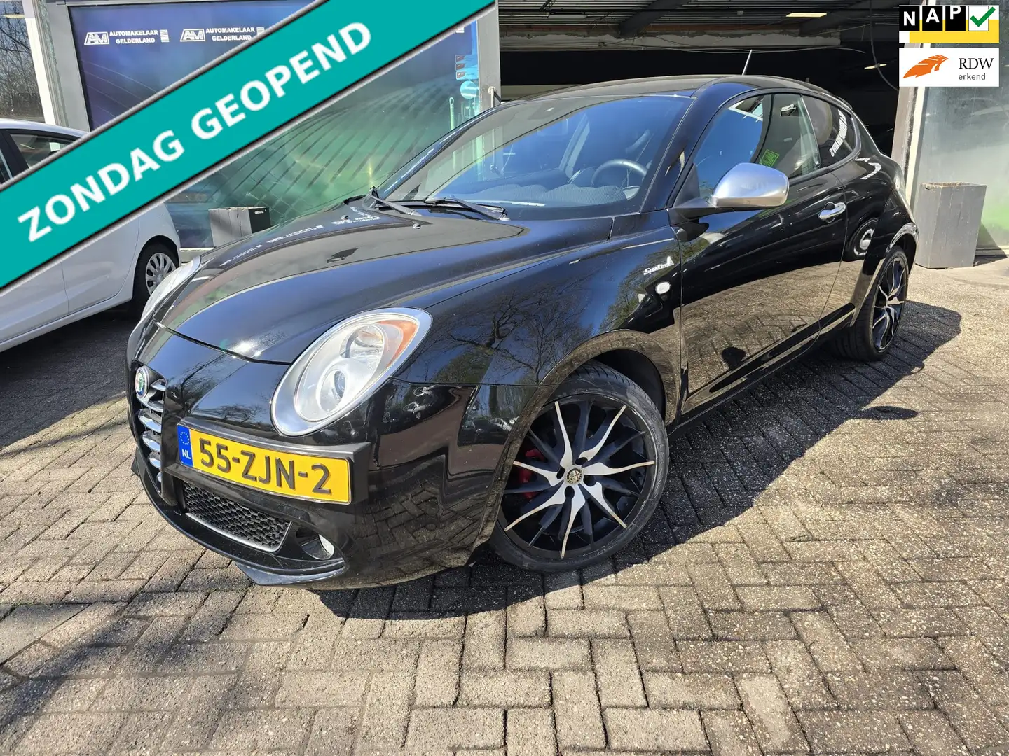 Alfa Romeo MiTo 0.9 TwinAir Distinctive | 3E EIGENAAR | 12 MND GAR Schwarz - 1