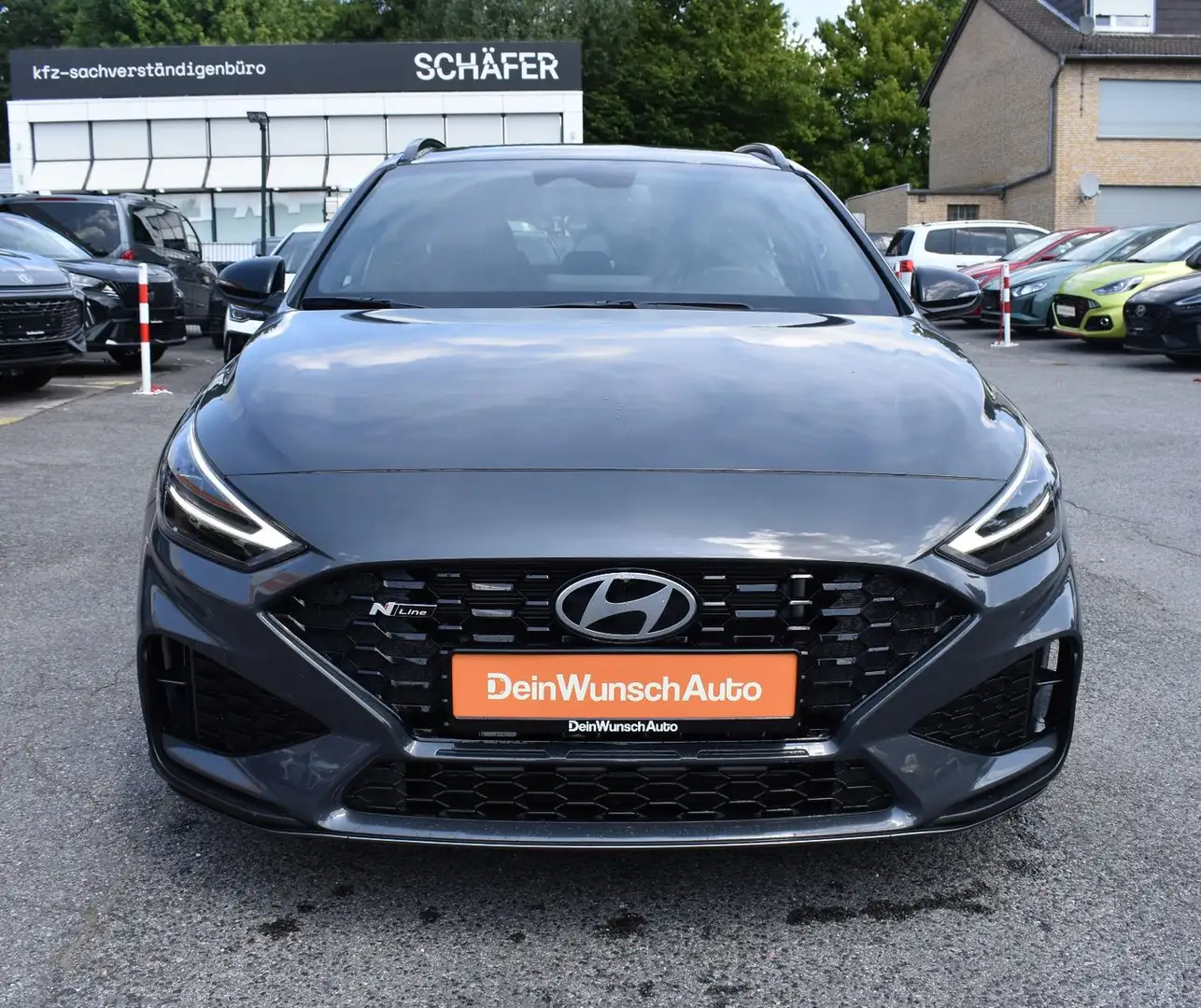 Hyundai i30 Kombi DCT 140PS N Line LED SHZ Alu18 SOFORT Grigio - 2