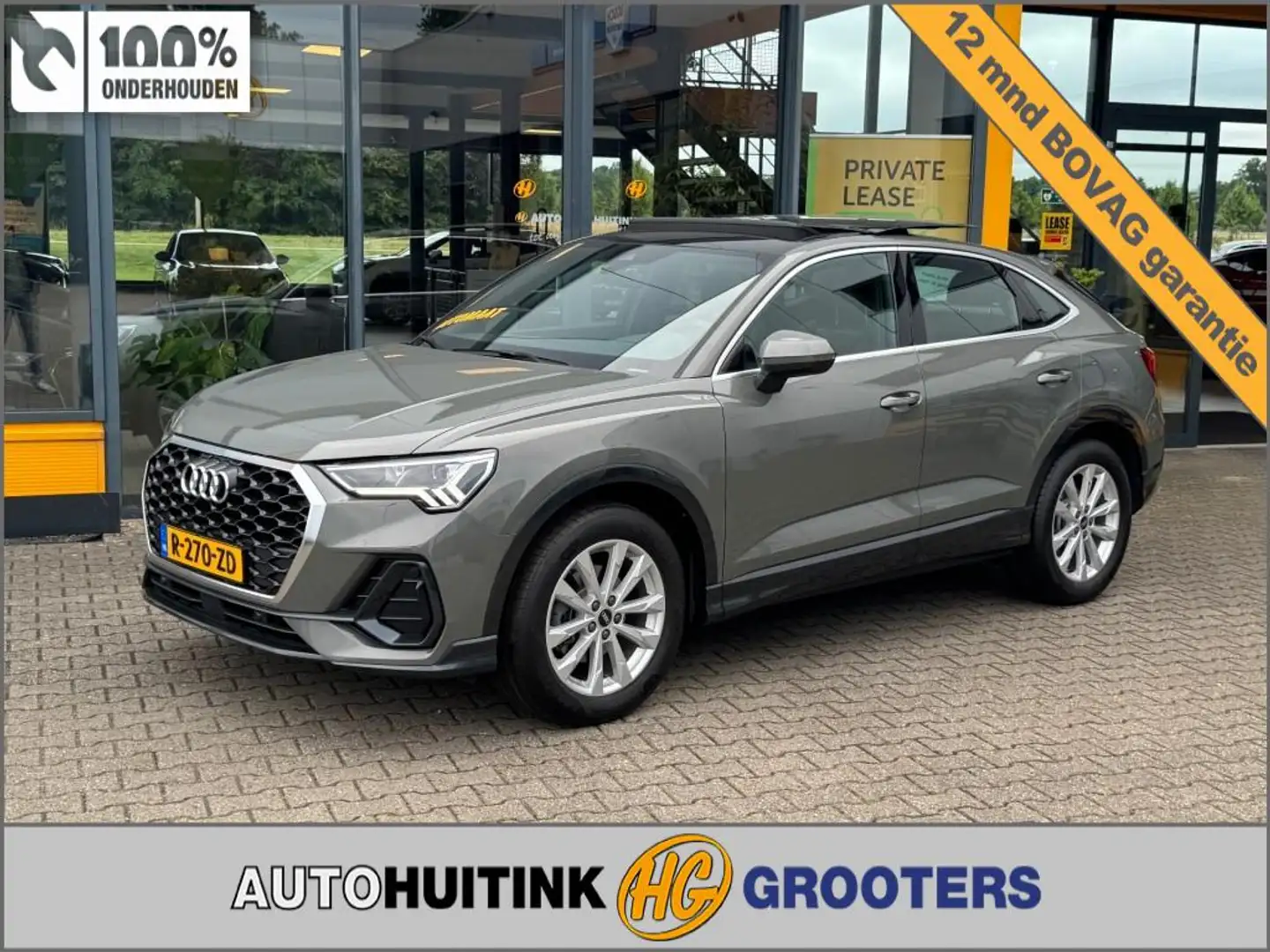 Audi Q3 35 TFSI 150 pk S-tronic  2x S line - panoramadak Grijs - 1