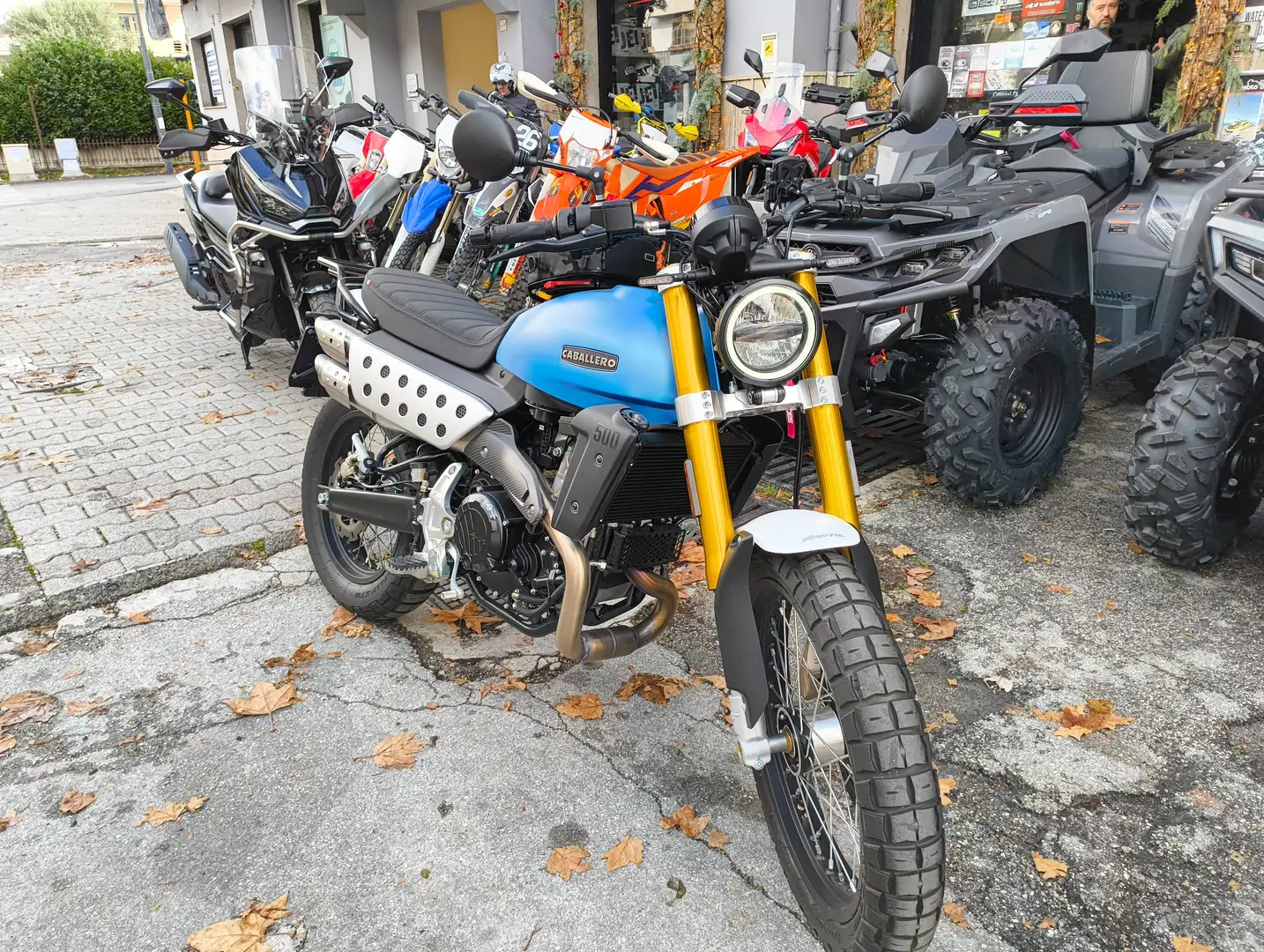 Fantic Caballero 500 Scrambler My25 Bleu - 2