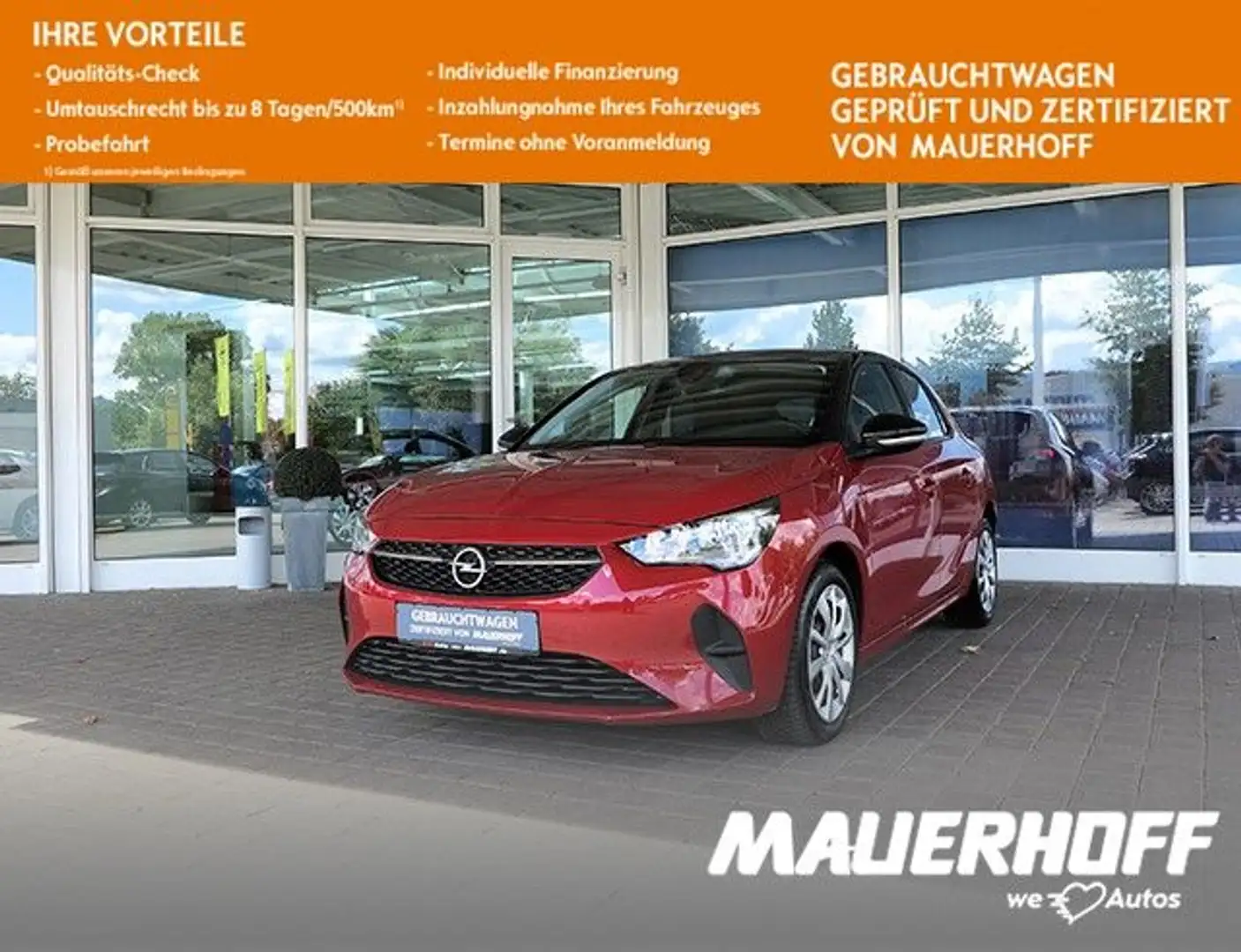 Opel Corsa F EDI | PDC | BT | DAB+ | Klima | Rot - 1