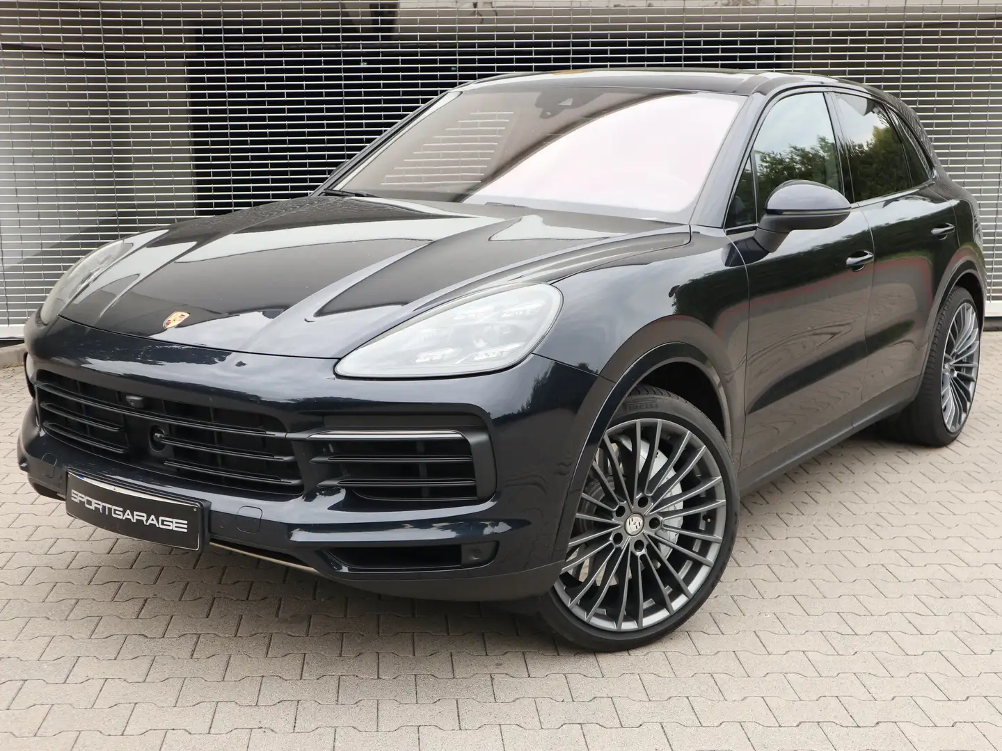 Porsche Cayenne S Matrix LED Pano Klimasitze 360° AHK Luftf. 22 Blauw - 1
