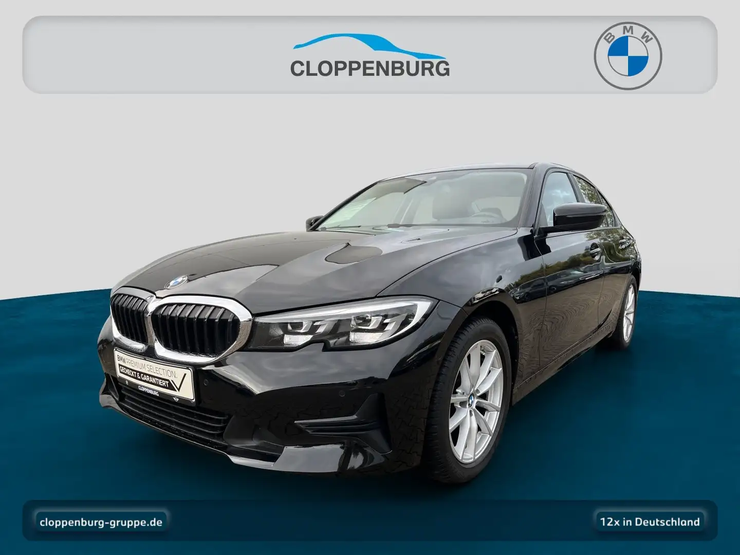 BMW 318 i Limousine Navi+SHZ+HiFi+Spurass.+Klimaaut. Schwarz - 1