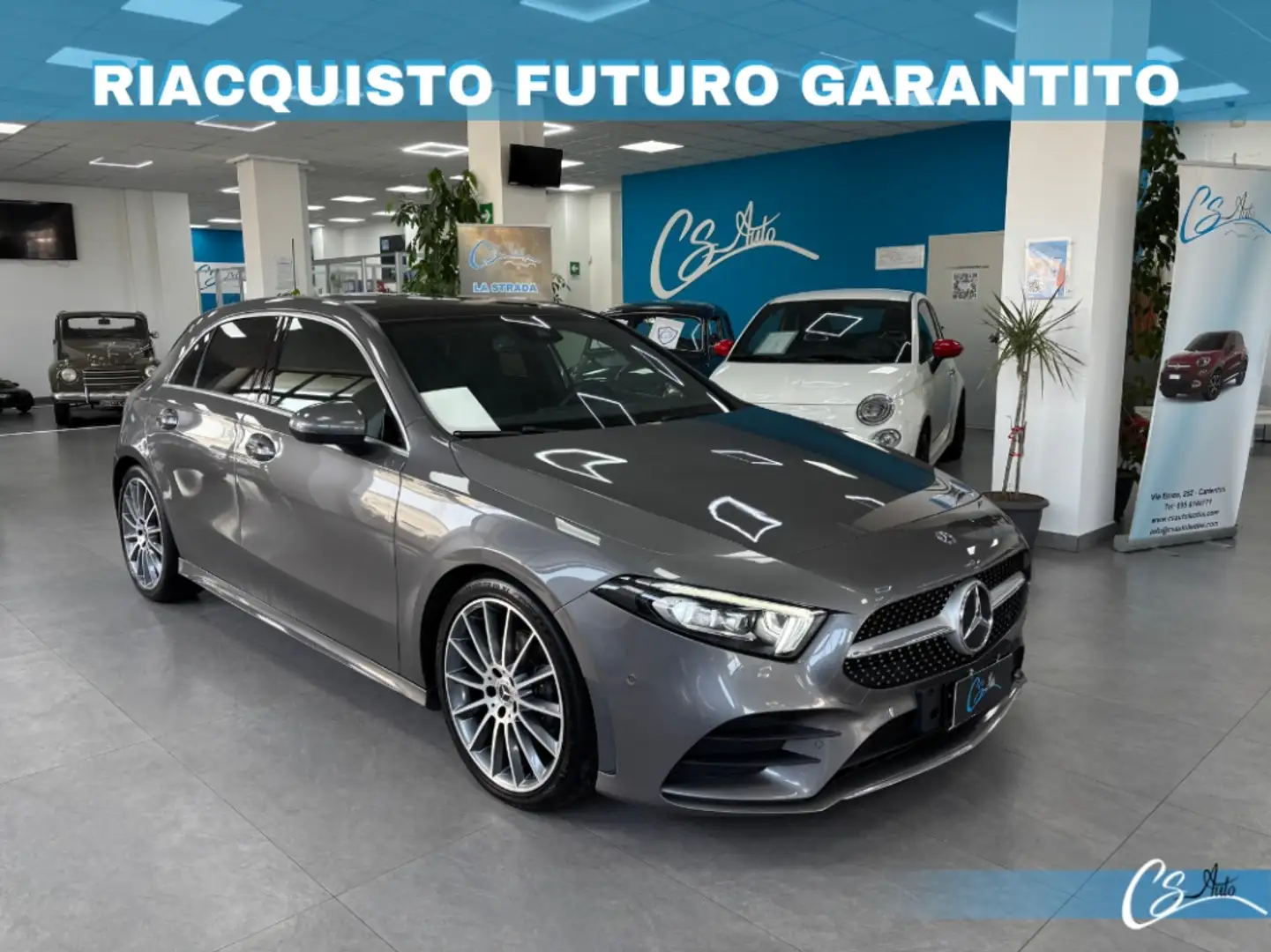 Mercedes-Benz A 200 200D AMG LINE auto TETTO APRIBILE Grigio - 1