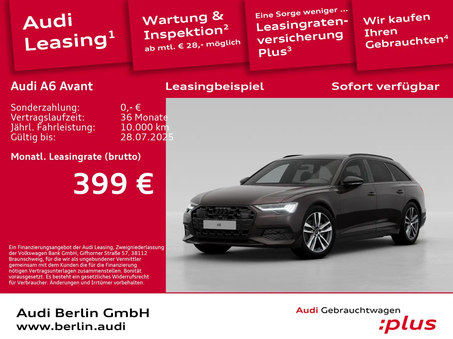 Audi A6 Sport advanced 35 TDI S tr. Braun - 1