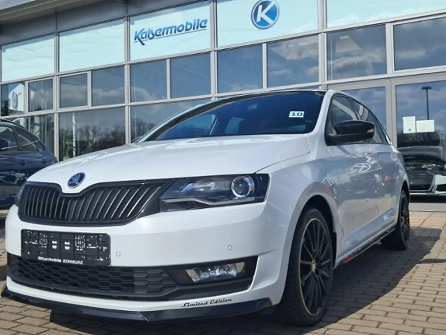 Skoda Rapid/Spaceback 1.0 TSI Ambition+APP+Bluetooth+SH KLIMA LEDER Blanco - 2