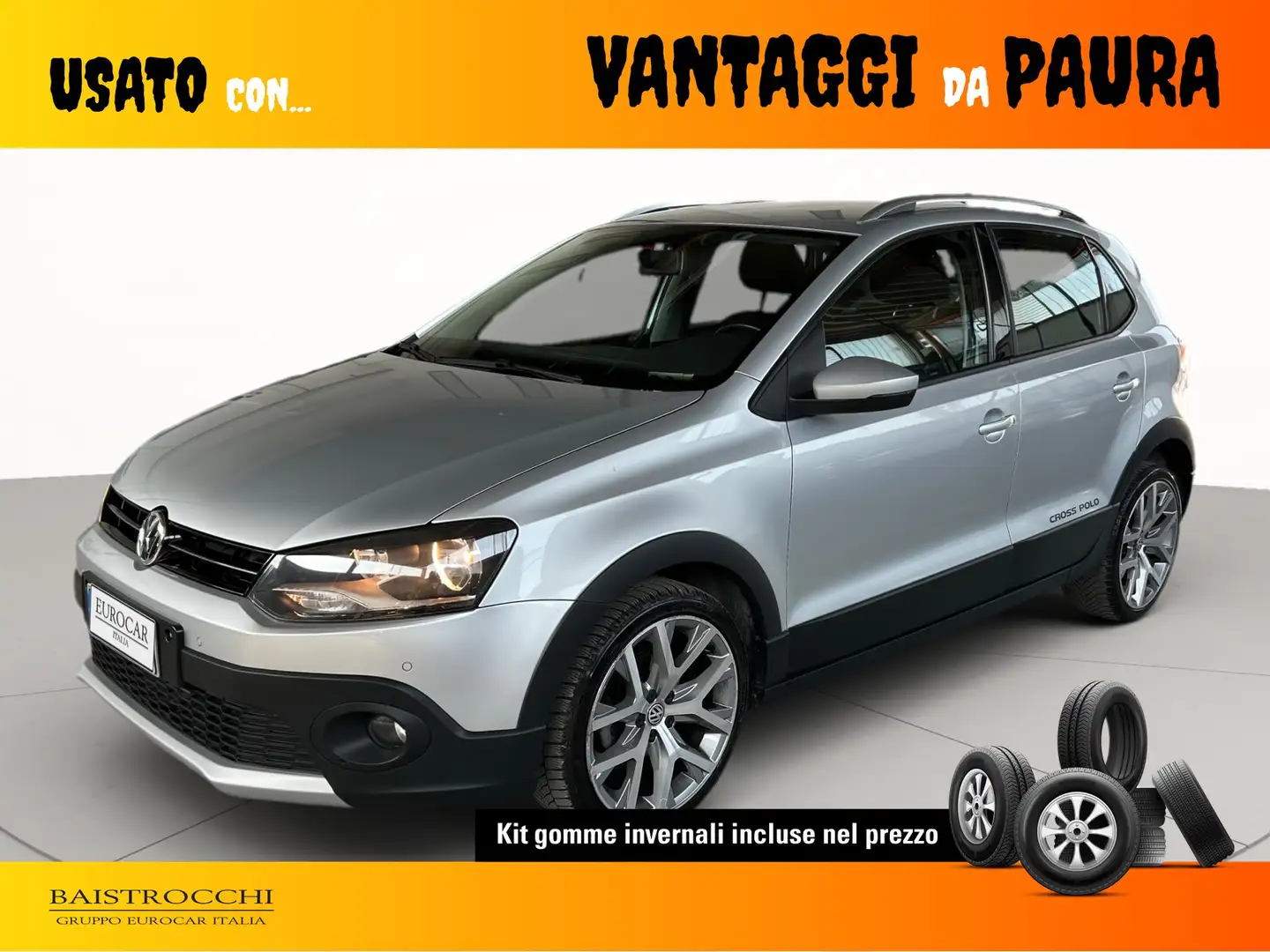 Volkswagen Polo Cross 5p 1.2 tsi bm cross Argento - 1