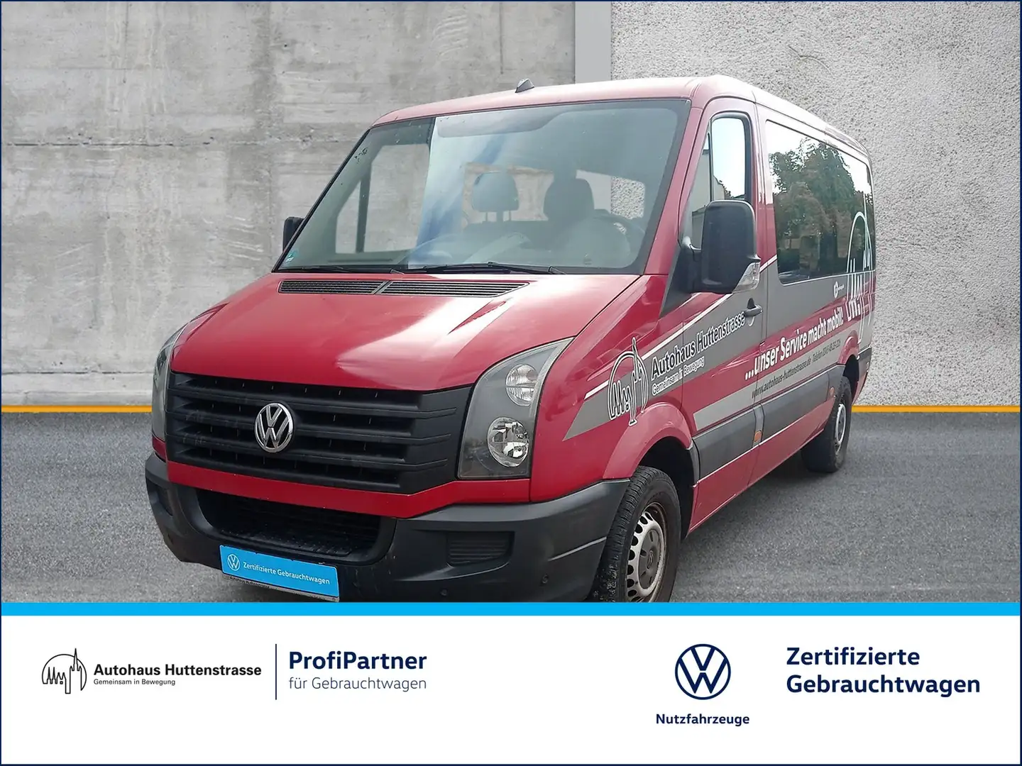 Volkswagen Crafter 35 Kombi 2.0 TDI 9-Sitzer STANDHZG KLIMA Rot - 1