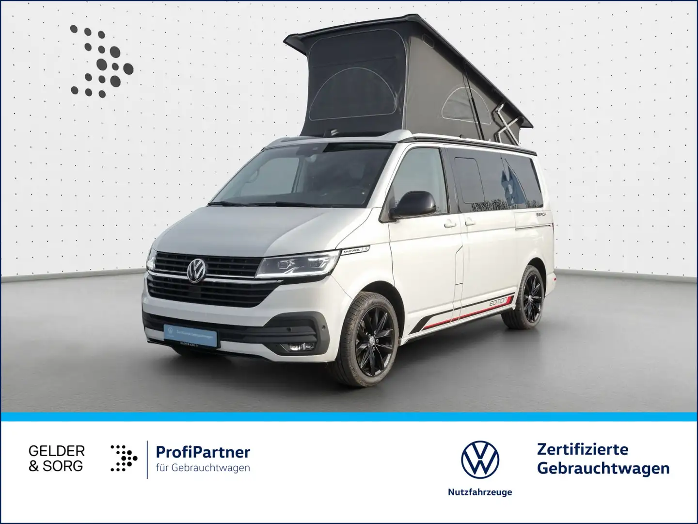 Volkswagen T6.1 California Beach 2.0 TDI AHK*RFK*LED*7Sitze Weiß - 1