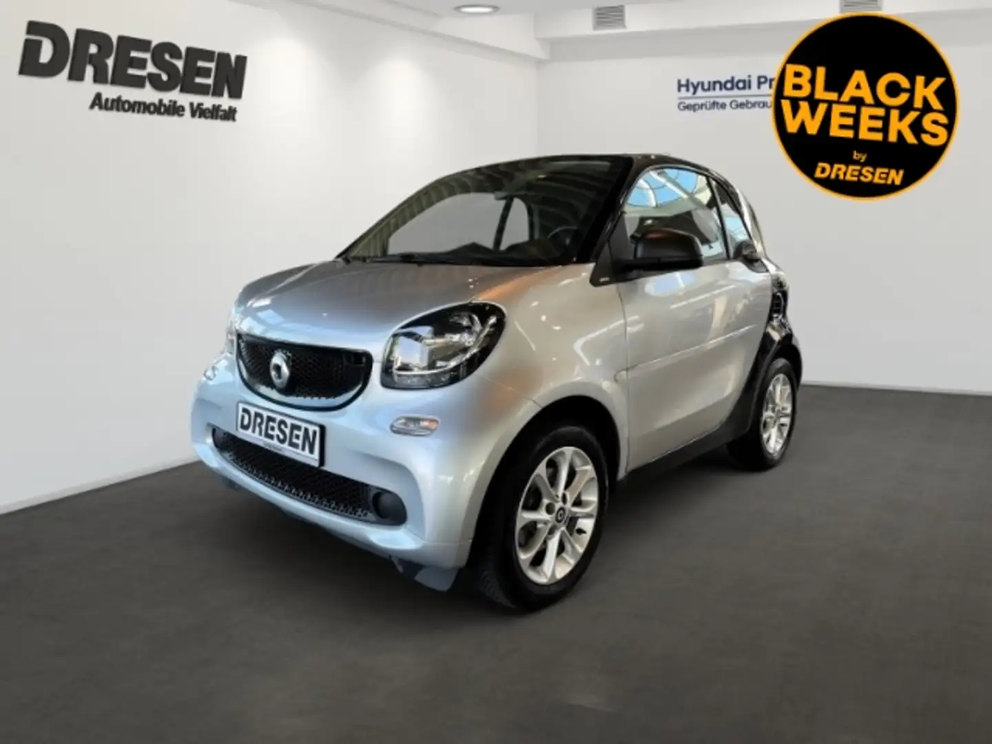 smart forTwo coupe 66kW 0.9 Turbo Fortwo Coupe Basis+ Halterung Silber - 1