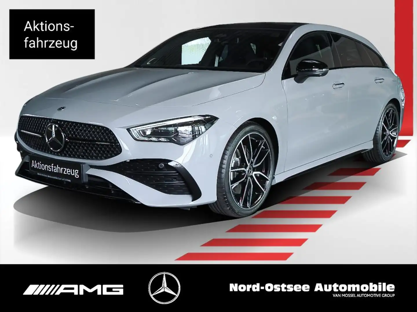 Mercedes-Benz CLA 220 d SB AMG NIGHT PANO KEYLESS BURMESTER Grau - 1