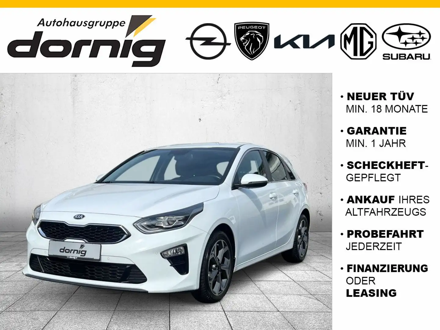 Kia Ceed / cee'd Ceed Spirit, Navi,Klimaaut.,PDC,AHK Blanco - 1