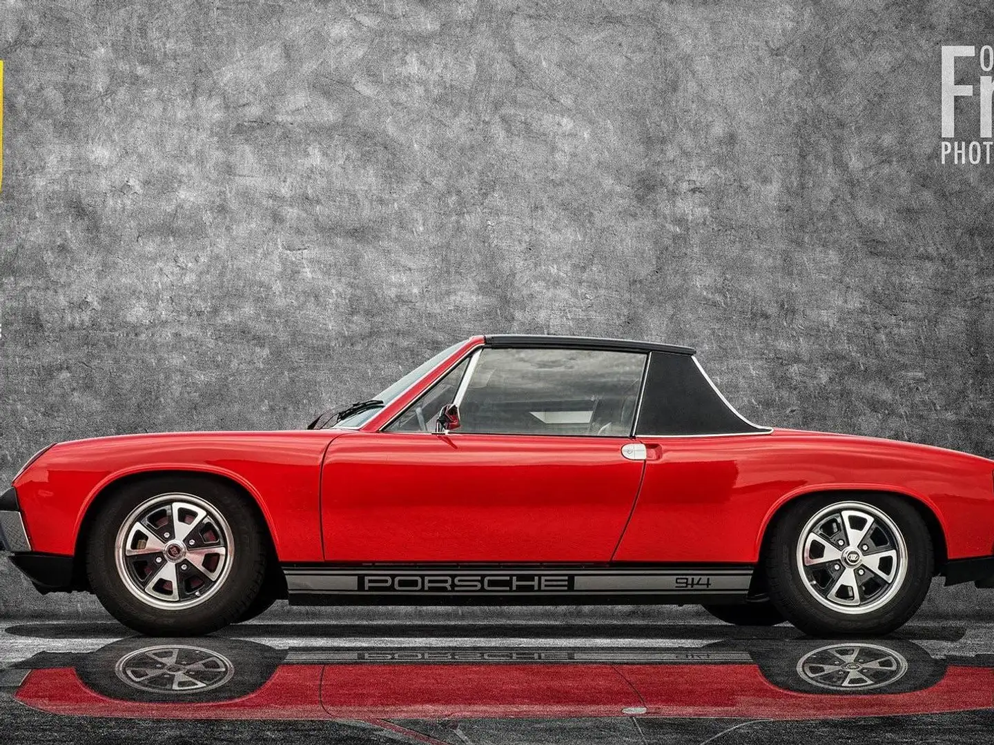 Porsche 914 VW-Porsche 914-4 Chrommodell Rot - 1