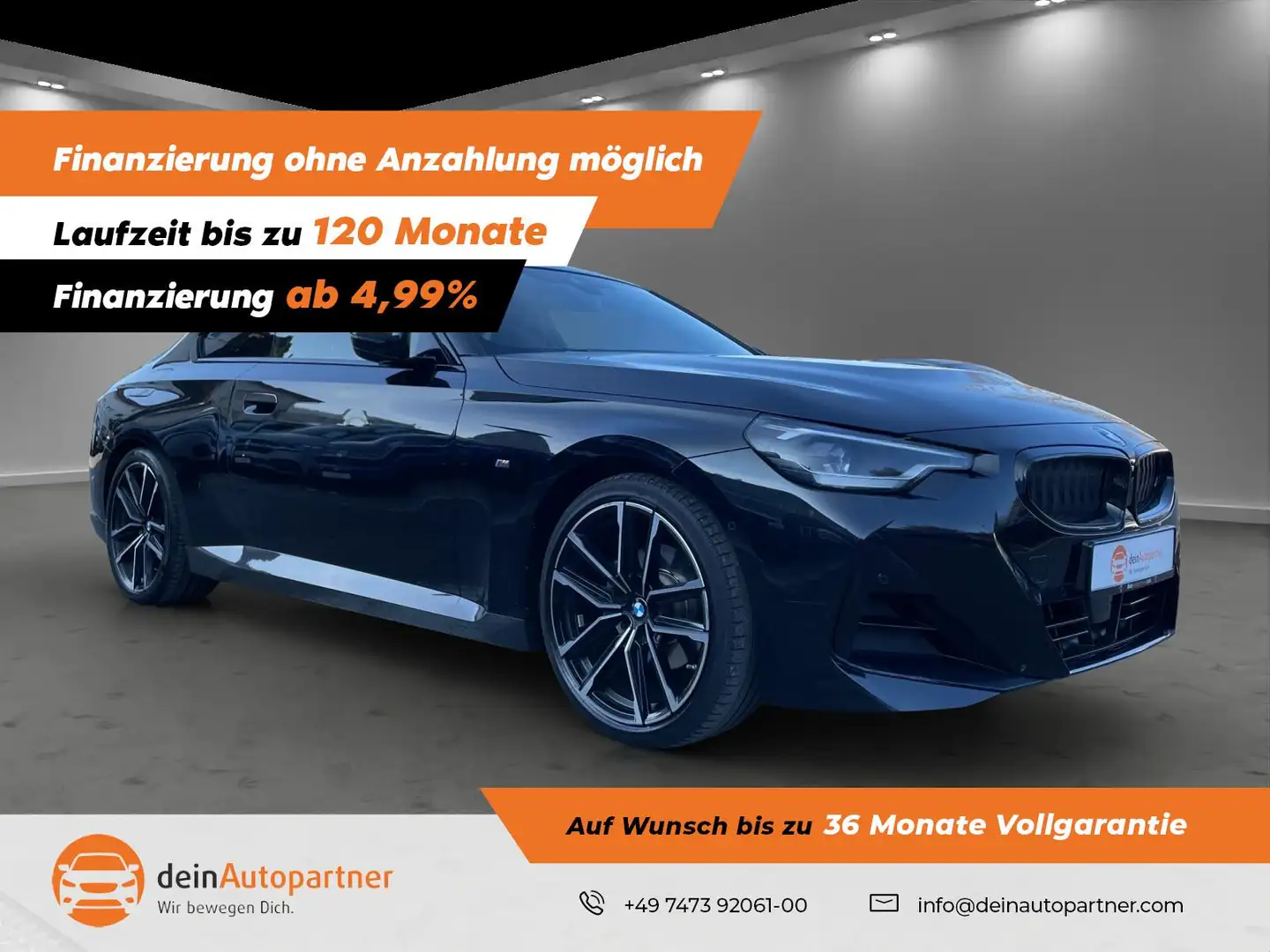 BMW 220 i M Sport NAVI/LED/LEDER/LCI/SIDE/LANE/RFK Schwarz - 1