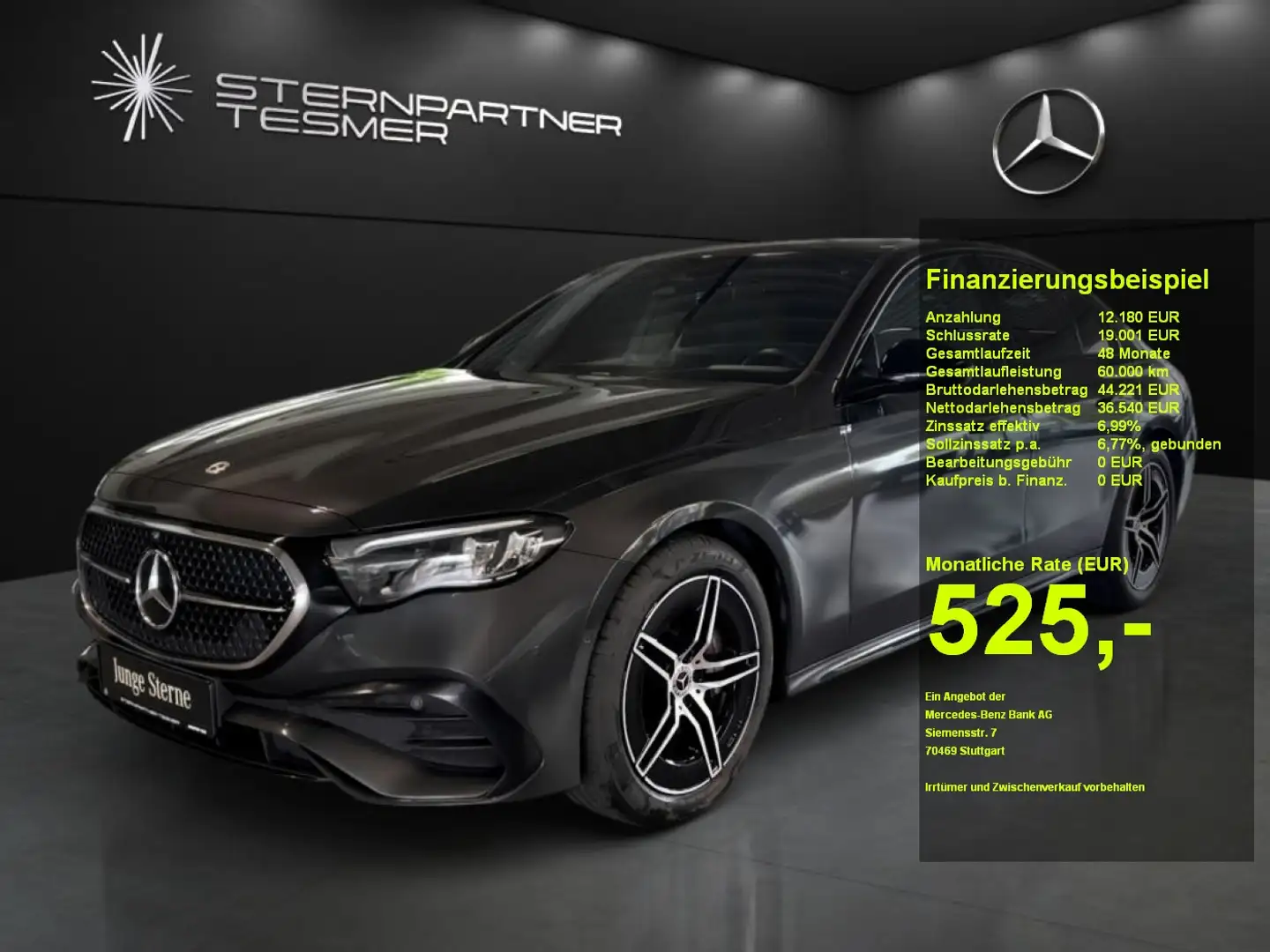 Mercedes-Benz E 220 d AMG - Night - Distronic - Ambiente Grau - 1