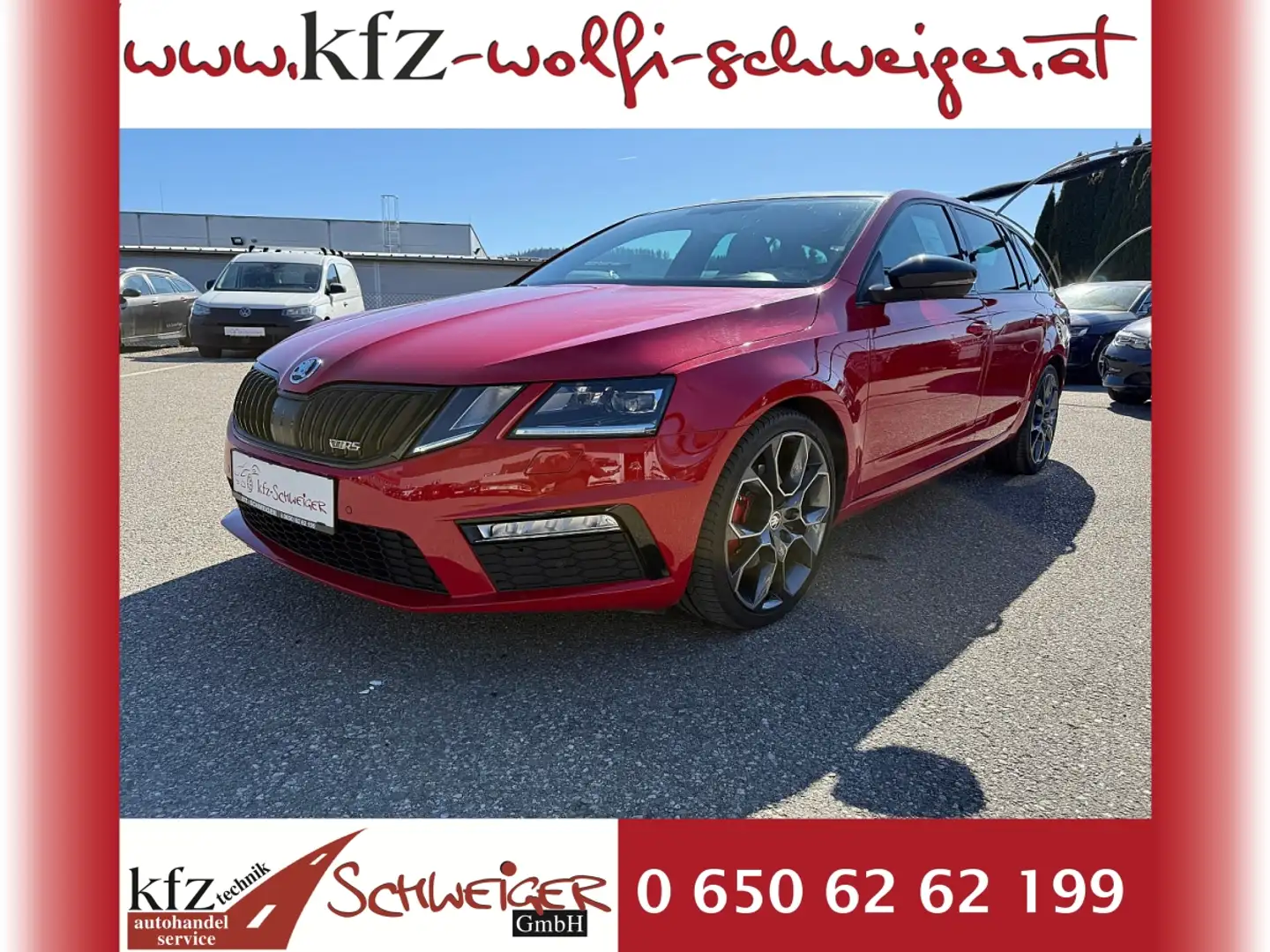 Skoda Octavia Combi RS 2,0 TDI 4x4 DSG Rot - 1