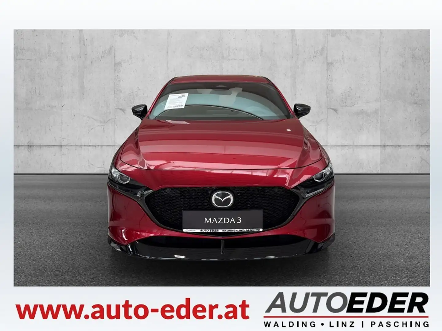 Mazda 3 Mazda3 e-Skyactiv-G140 Homura Aut. Rouge - 2