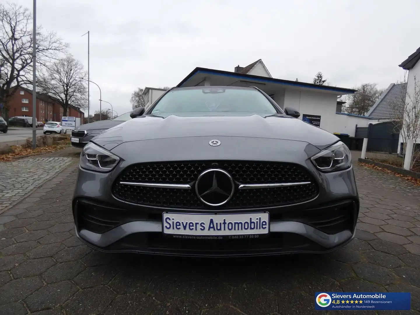 Mercedes-Benz C 220 T d 9G-Tronic AMG Line Night-Paket Pano.AHK ACC Grau - 2