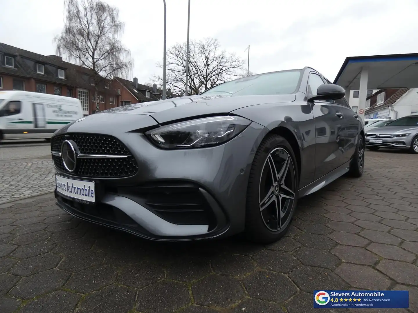 Mercedes-Benz C 220 T d 9G-Tronic AMG Line Night-Paket Pano.AHK ACC Grau - 1
