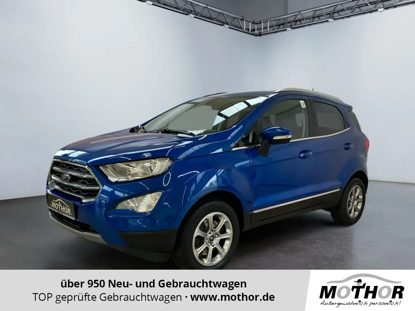 Ford EcoSport Titanium 1.0 EcoBoost PDC Navi KLima Blau - 1